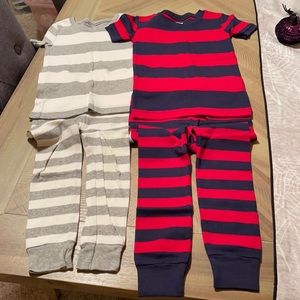 2 pairs of toddler pajamas